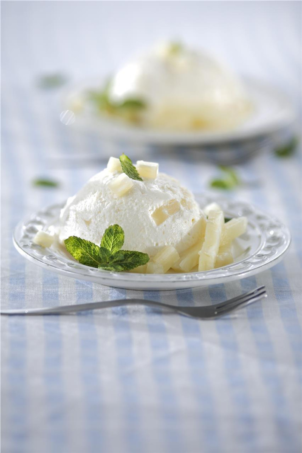 Ананасовый десерт с йогуртом