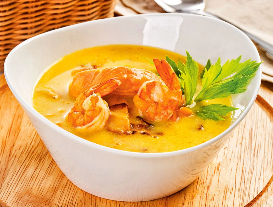 Суп чаудер с морепродуктами