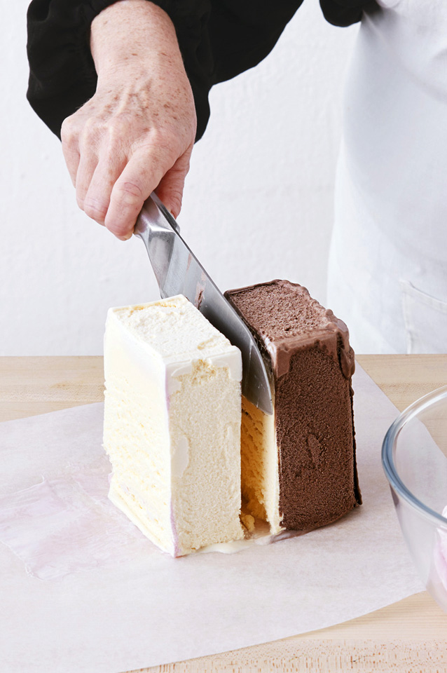 Торт-мороженое трехцветный - фото шага 3