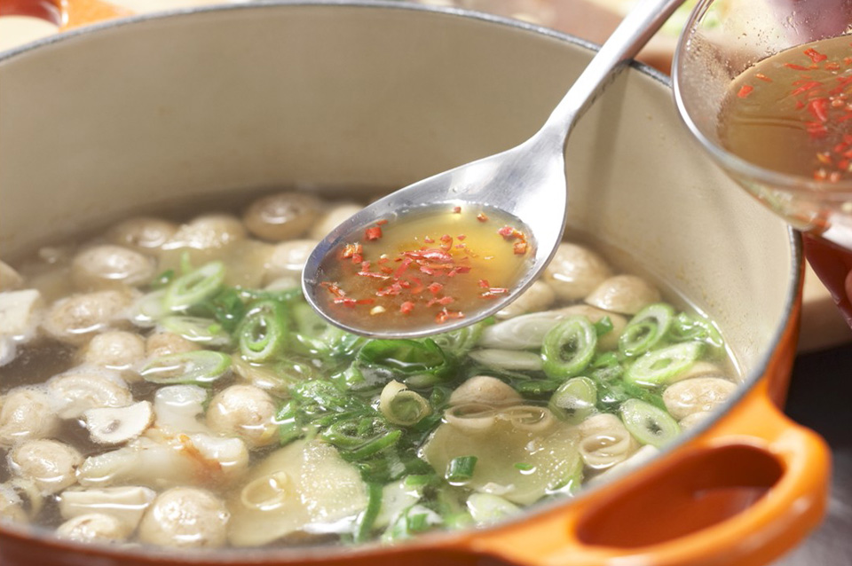 Суп из креветок с грибами по-вьетнамски - фото шага 9